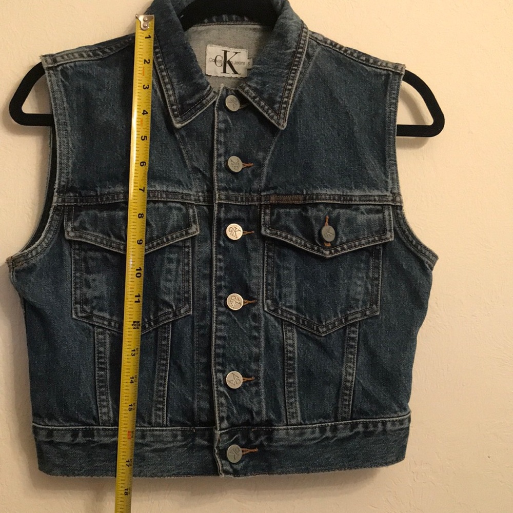 Calvin Klein Basic Vest Antique Wash 90s Y2K - Picture 6 of 8